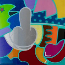 FUCK U !<br>60x60cm